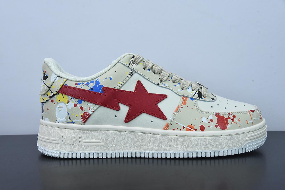Bape Sta Low Paint Beige