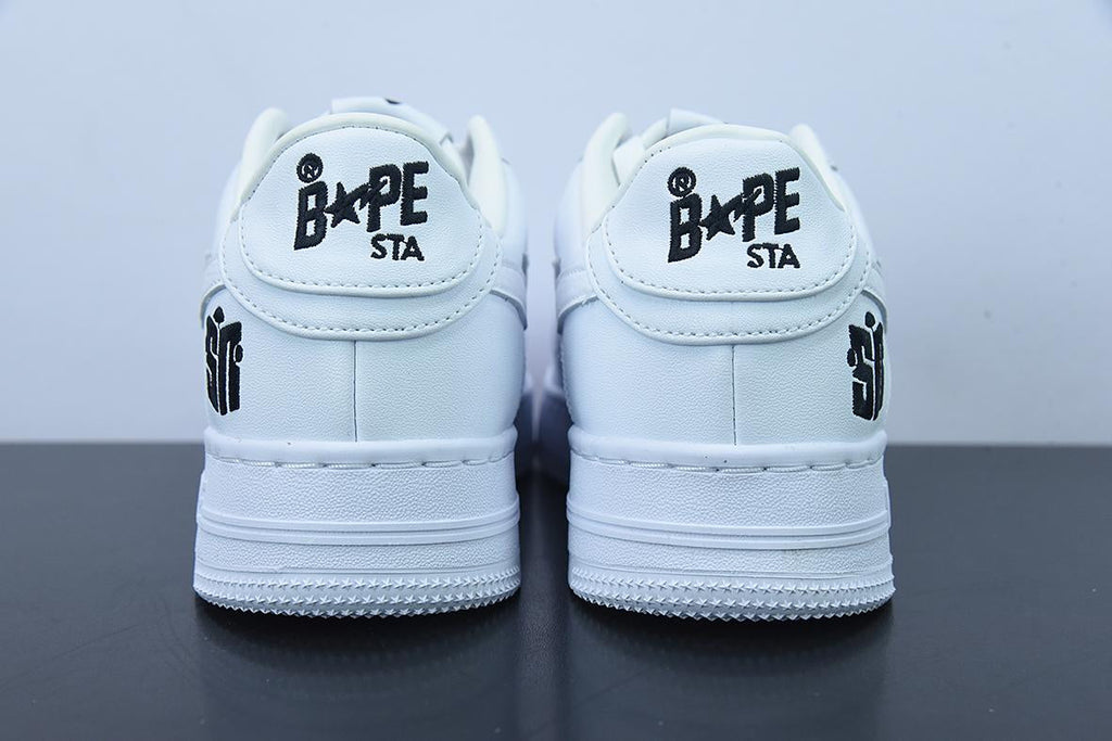Bape Sta Low White Leather