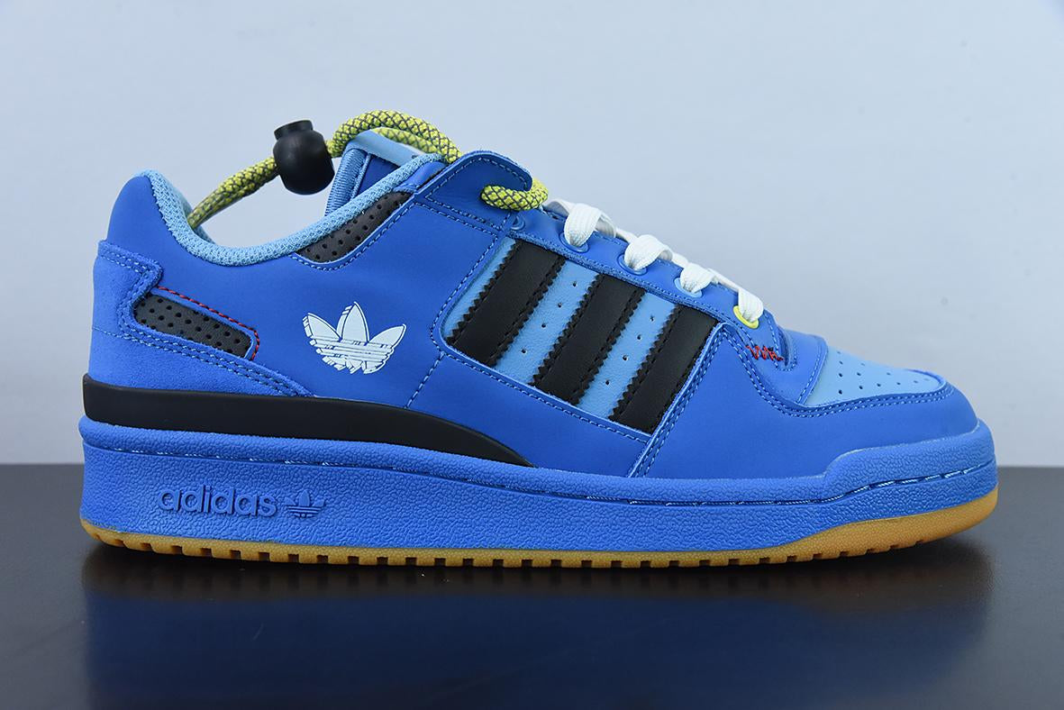 Adidas Forum Low Light Blue x Hebru Brantley