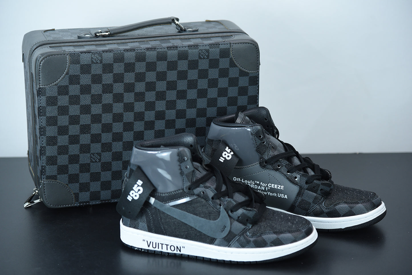 Nike Air Jordan 1 High Grey x Louis Vuitton