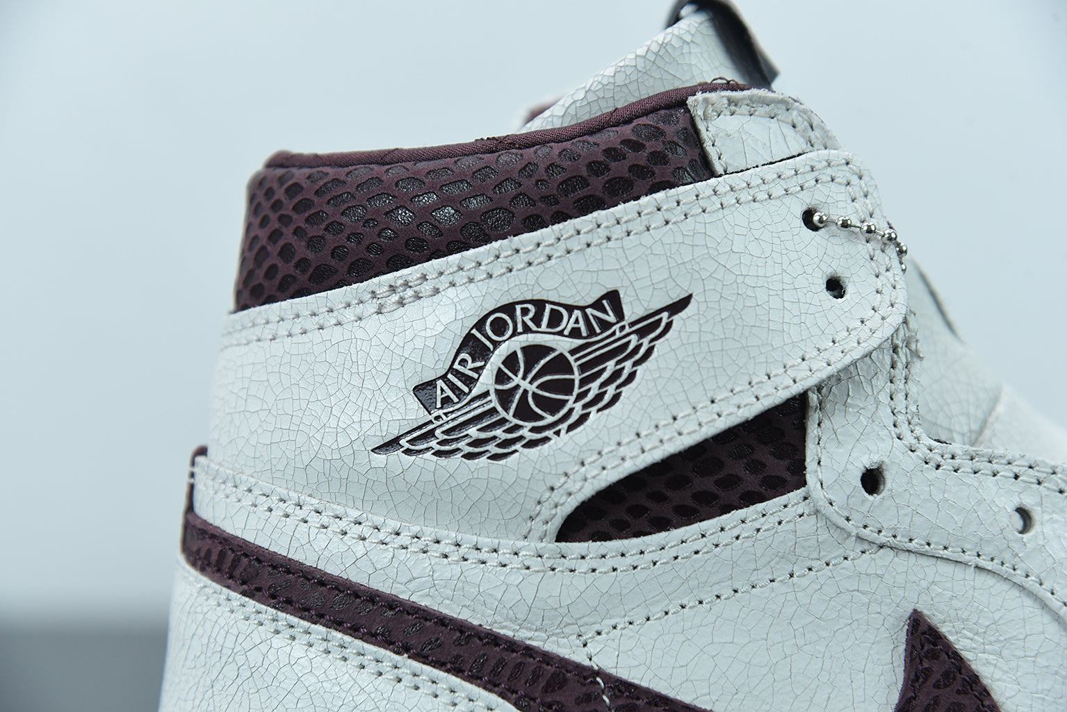 Nike Air Jordan 1 High Sail and Burgundy x A Ma Maniere