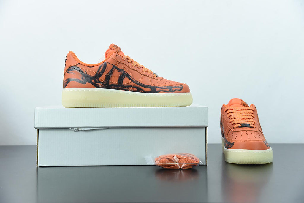 Nike Air Force Skeleton Orange