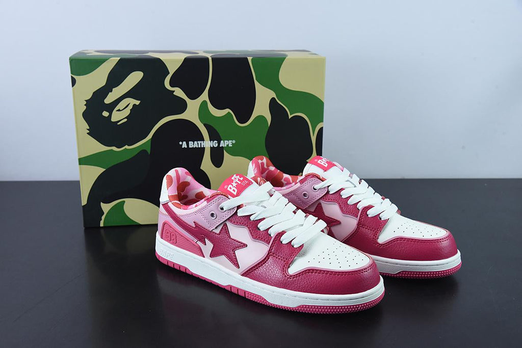 Bape Sta Low SK8 Camo Pink