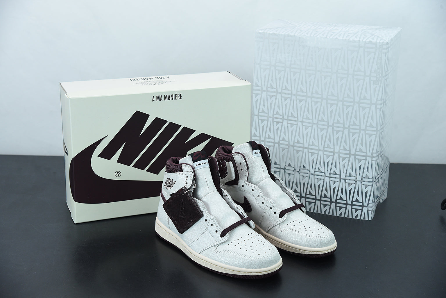 Nike Air Jordan 1 High Sail and Burgundy x A Ma Maniere Main image