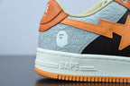 Bape Sta Low Grey Orange