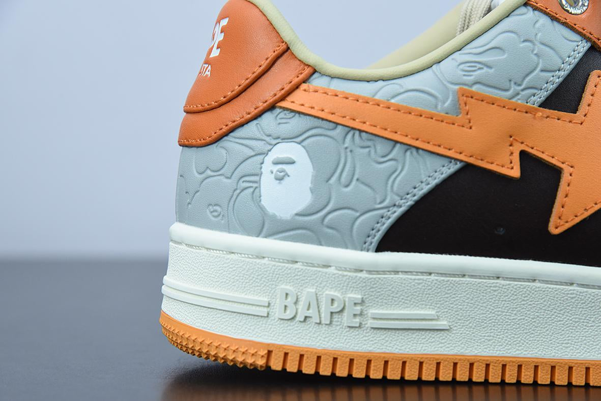 Bape Sta Low Grey Orange