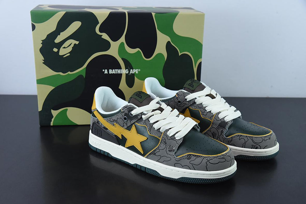 Bape Sta Low Grey Camo