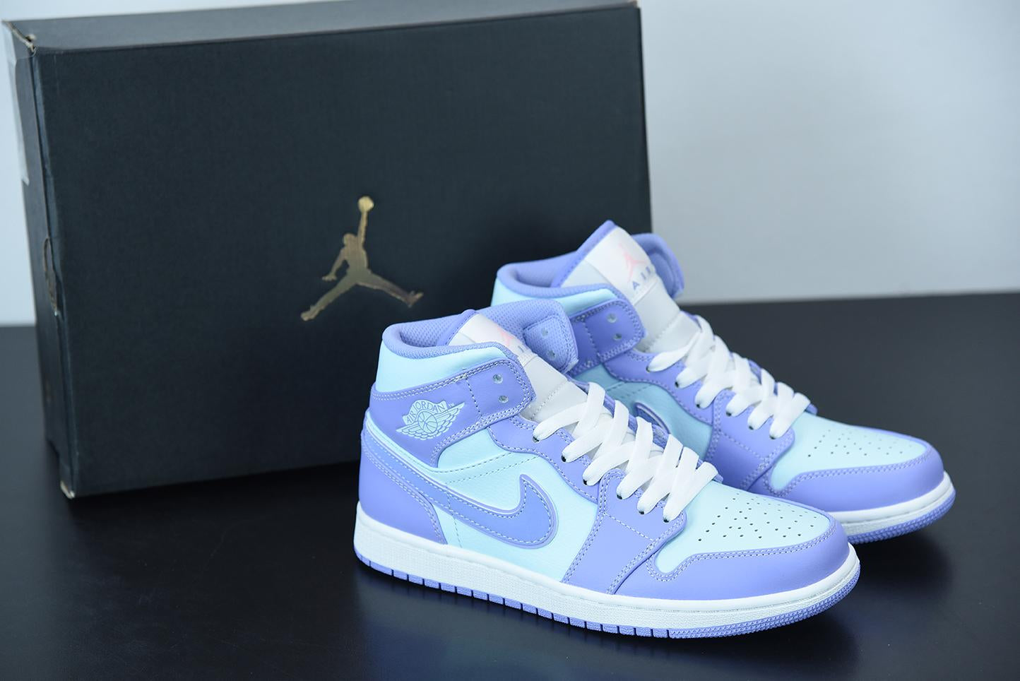 Nike Air Jordan 1 Mid Purple Aqua