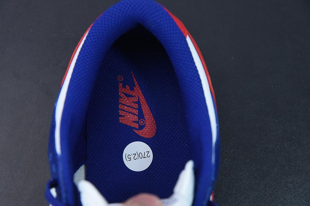 Nike Dunk Low White and university Red