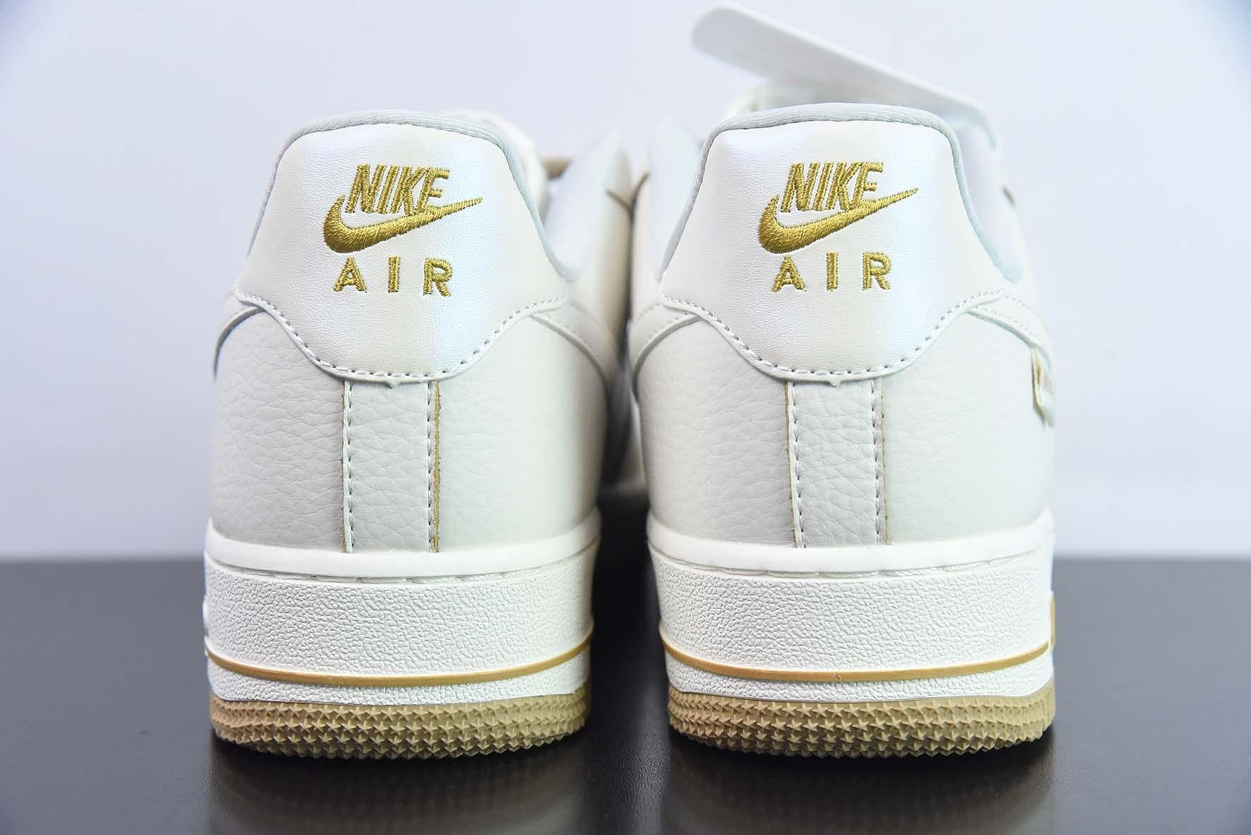Nike Air Force 1 Low White Brown Gold