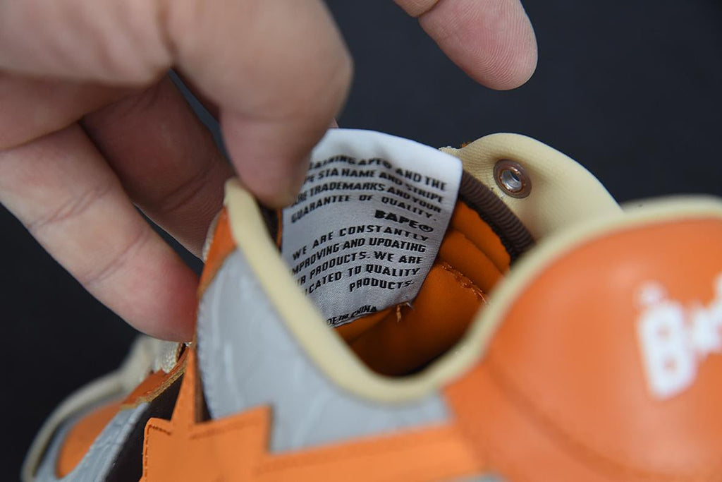 Bape Sta Low Grey Orange