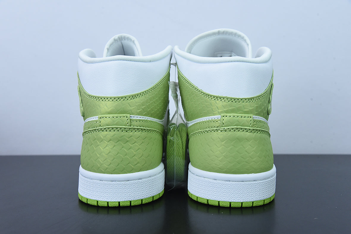 Nike Air Jordan 1 Mid Green Python