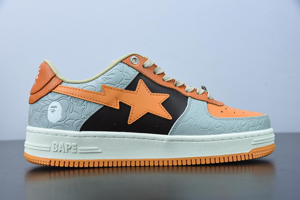 Bape Sta Low Grey Orange