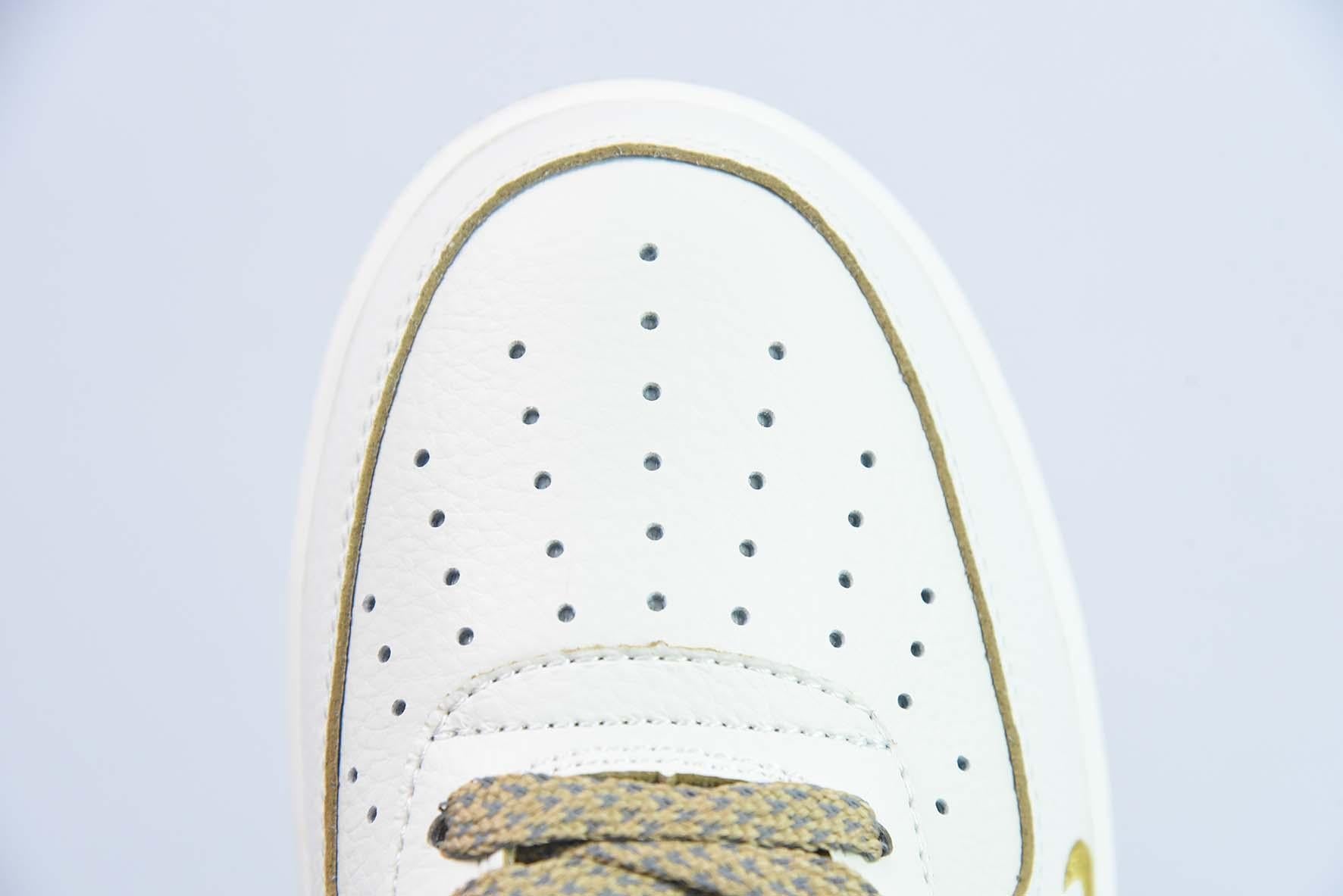 Nike Air Force 1 Low White Brown Gold