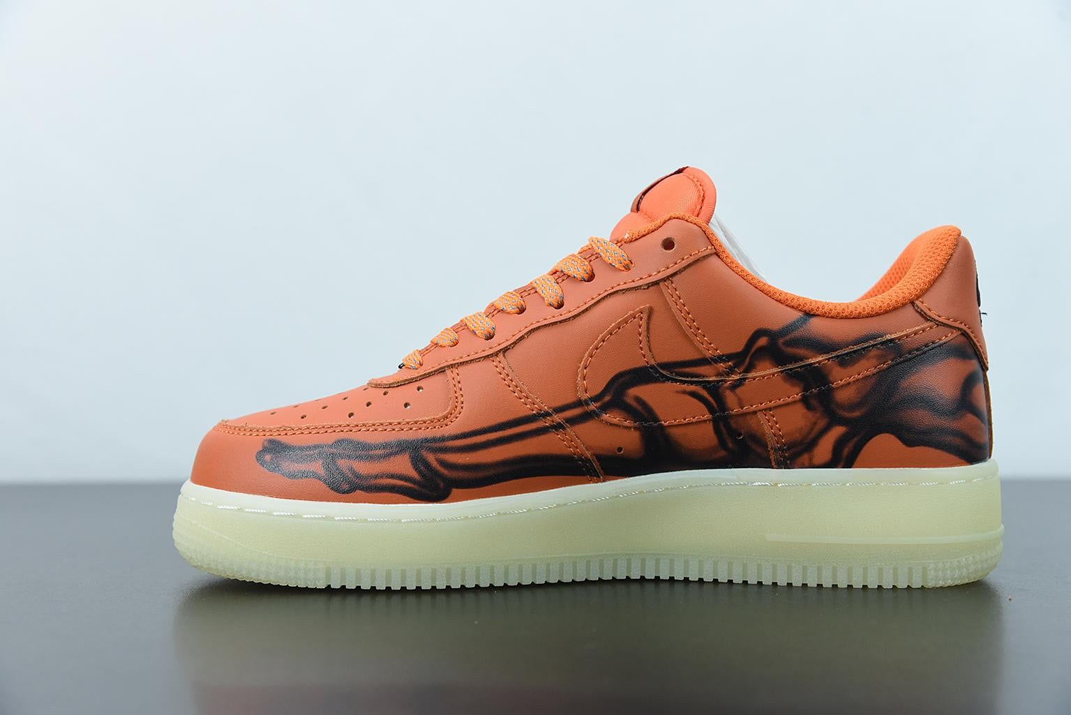 Nike Air Force Skeleton Orange
