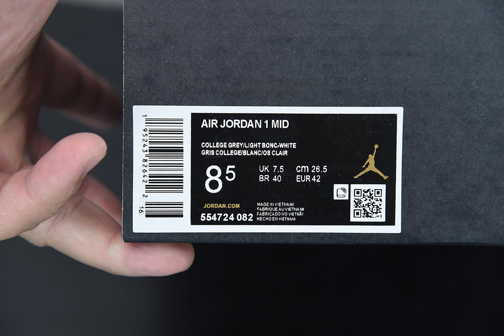 Nike Air Jordan 1 Mid College Grey