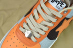 Bape Sta Low Grey Orange