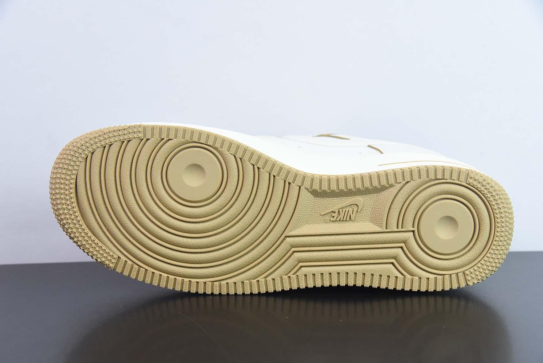 Nike Air Force 1 Low White Brown Gold