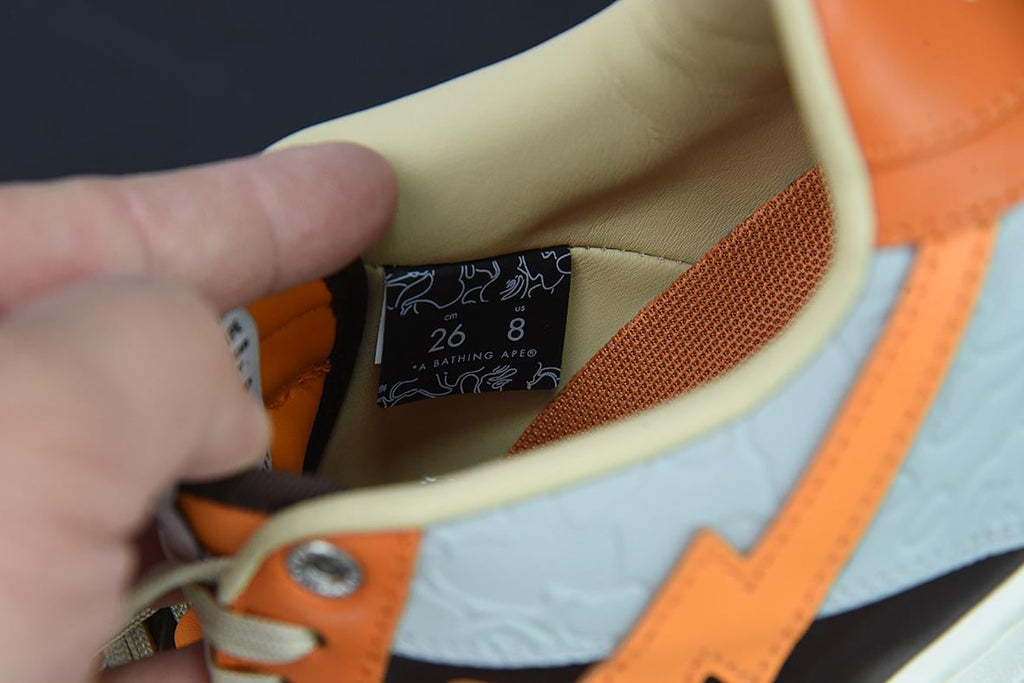 Bape Sta Low Grey Orange