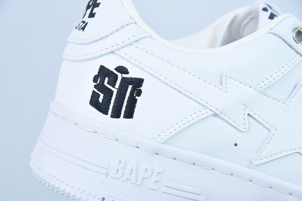 Bape Sta Low White Leather