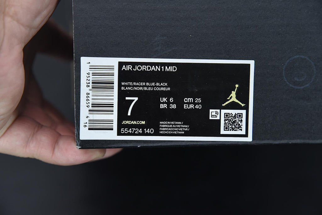 Nike Air Jordan 1 Mid White Royal