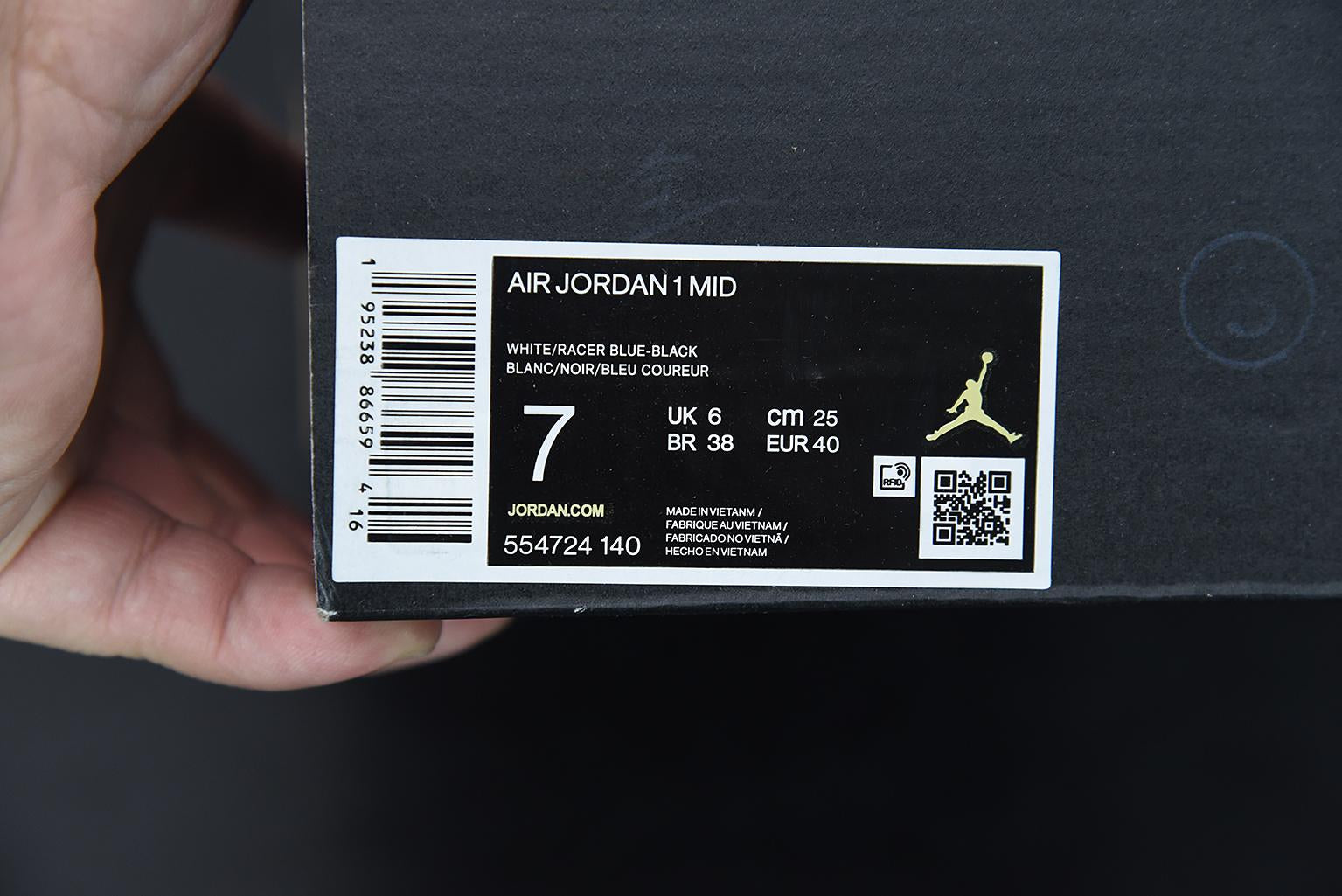 Nike Air Jordan 1 Mid White Royal