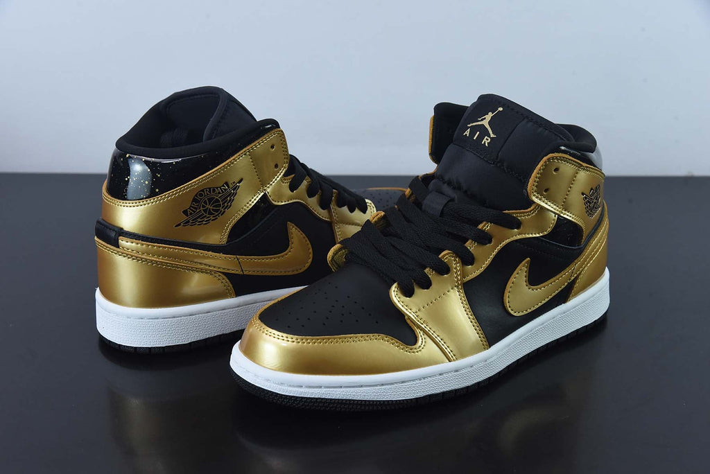 Nike Air Jordan 1 Mid Metallic Gold
