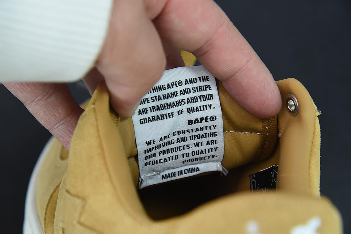 Bape Sta Low Suede Yellow