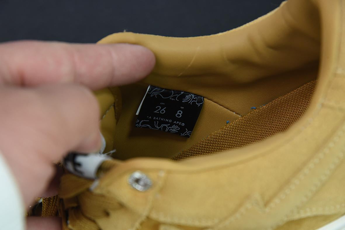 Bape Sta Low Suede Yellow