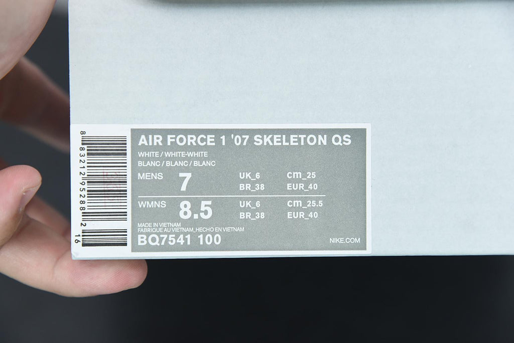 Nike Air Force 1 Skeleton White