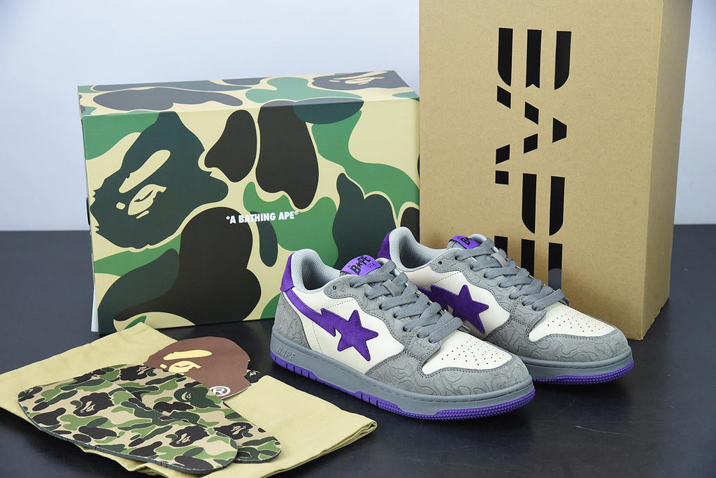 Bape Sta Mist Grey Royal Purple