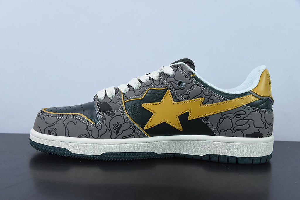 Bape Sta Low Grey Camo