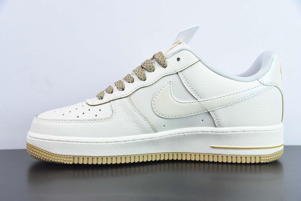 Nike Air Force 1 Low White Brown Gold