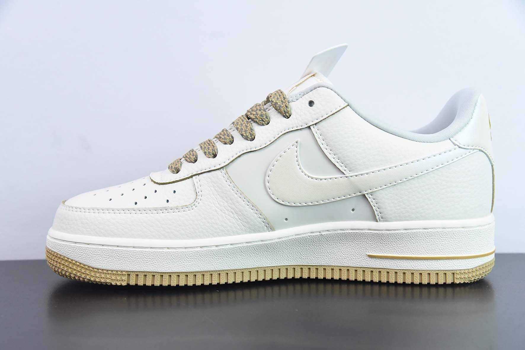 Nike Air Force 1 Low White Brown Gold