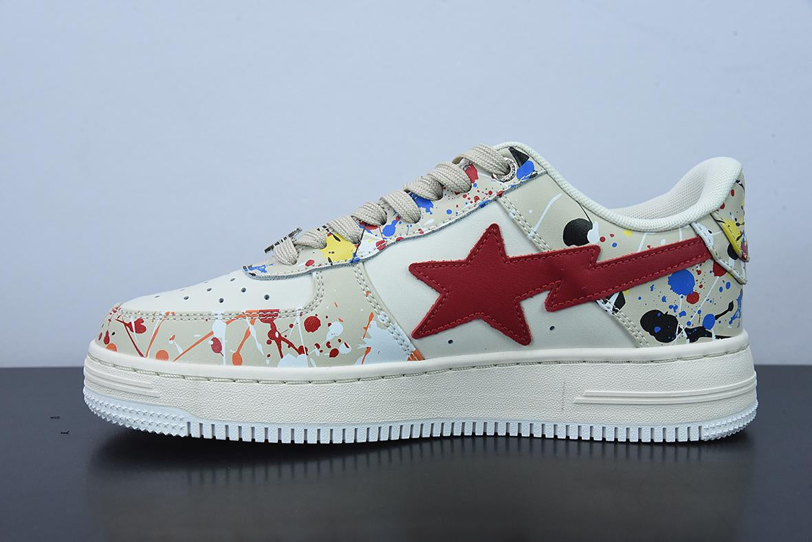 Bape Sta Low Paint Beige