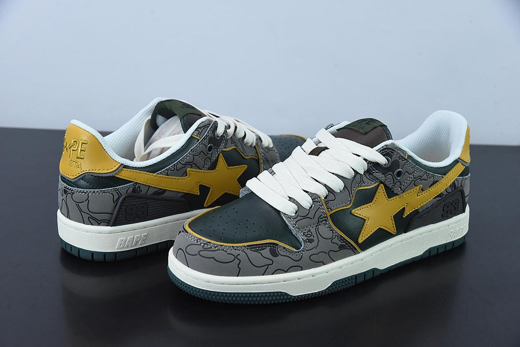 Bape Sta Low Grey Camo
