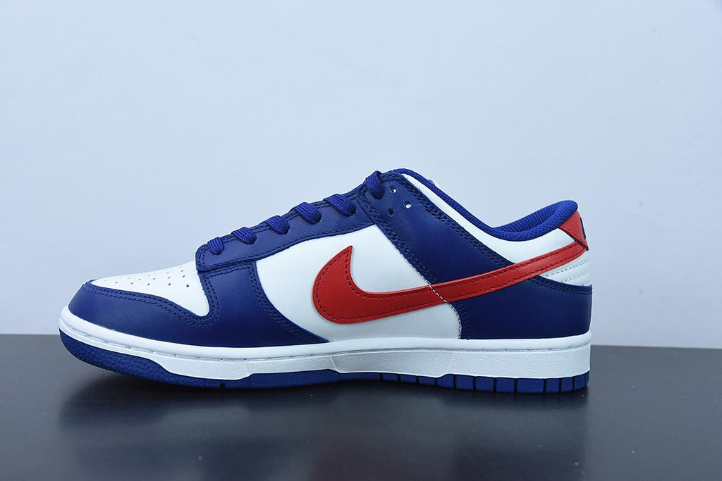 Nike Dunk Low White and university Red
