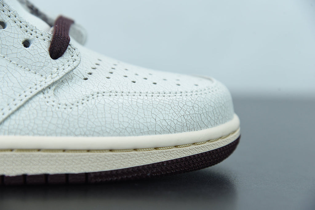 Nike Air Jordan 1 High Sail and Burgundy x A Ma Maniere