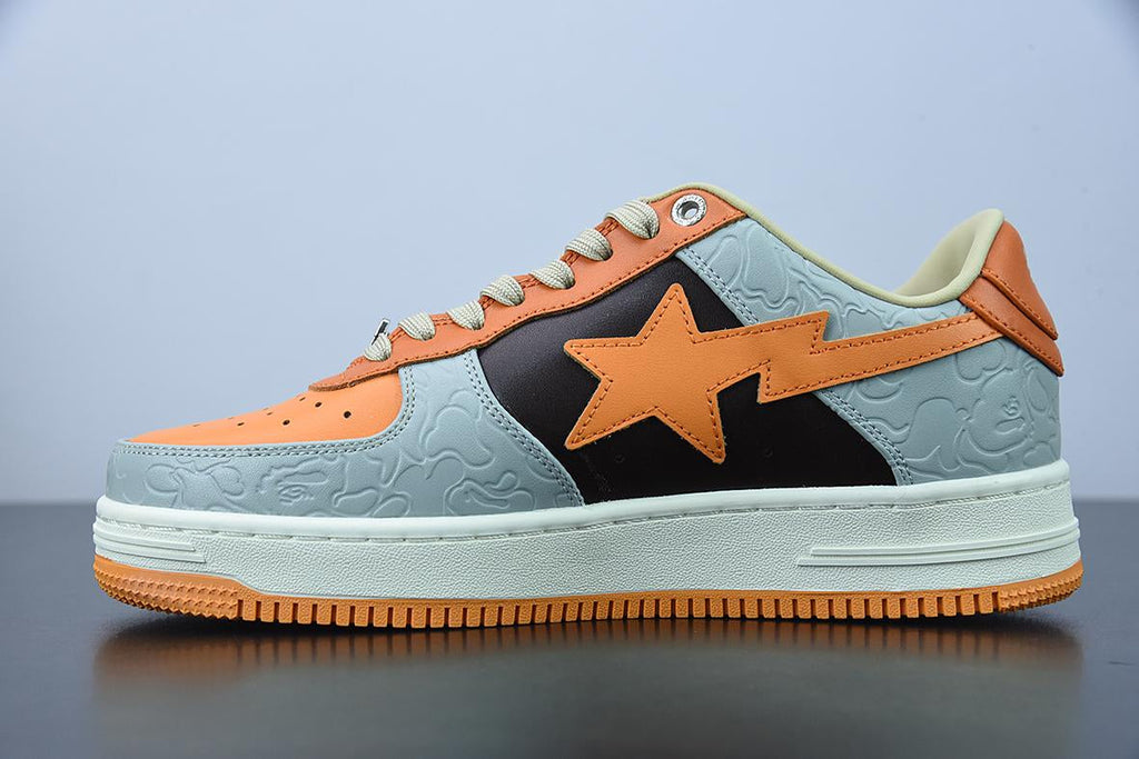 Bape Sta Low Grey Orange
