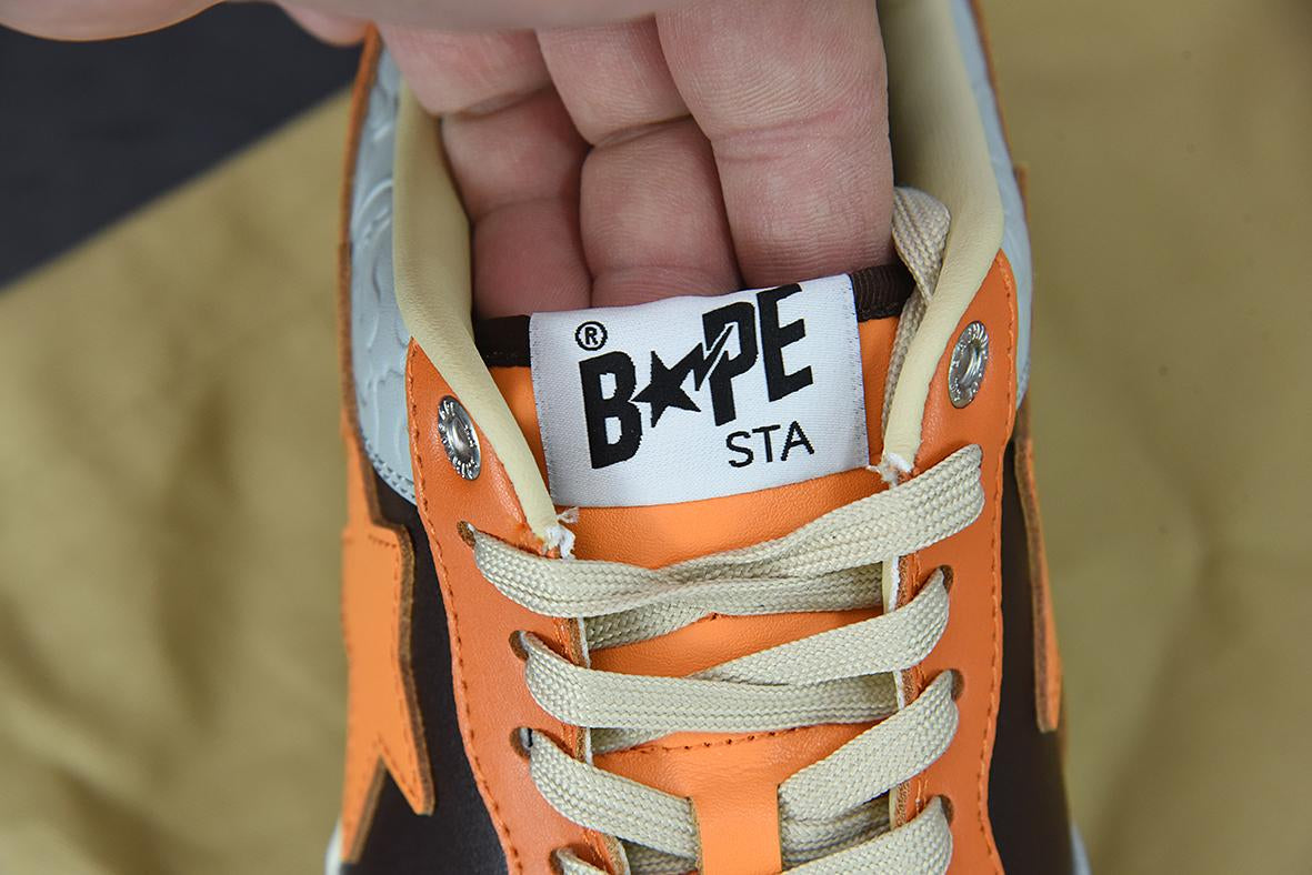 Bape Sta Low Grey Orange