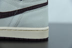 Nike Air Jordan 1 High Sail and Burgundy x A Ma Maniere
