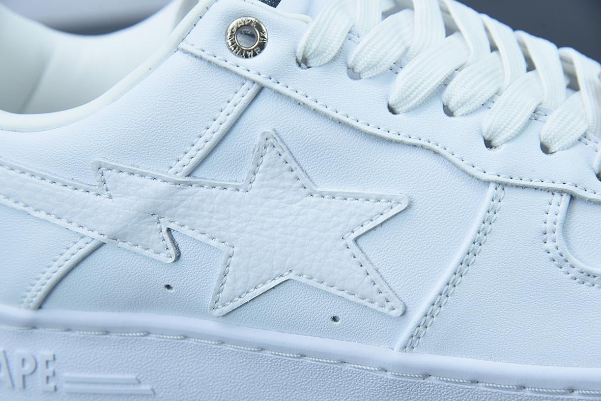 Bape Sta Low White Leather