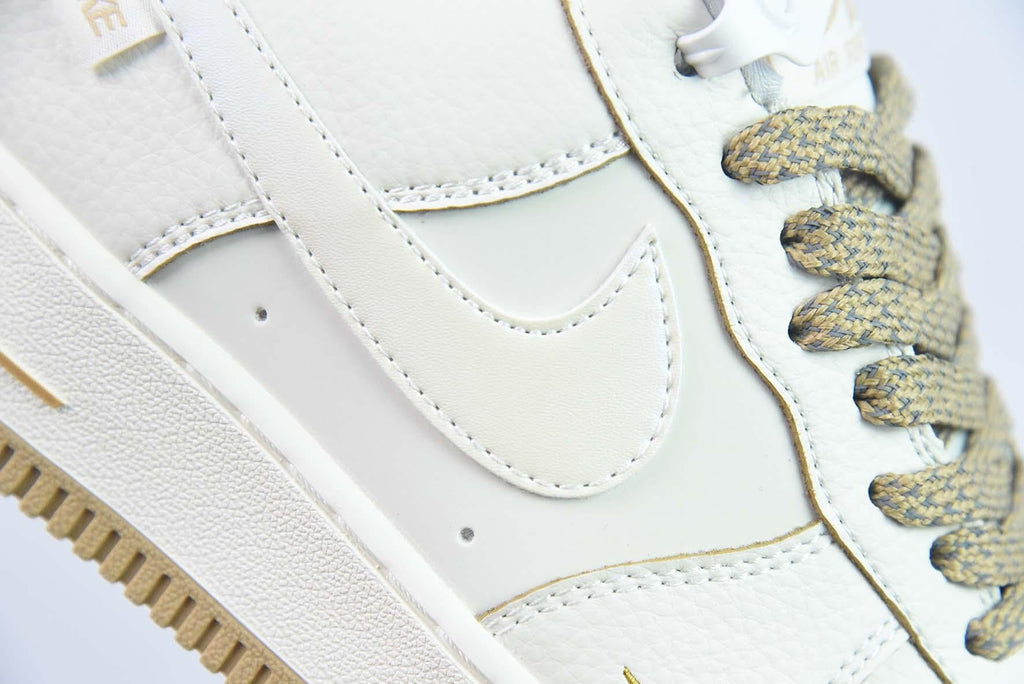 Nike Air Force 1 Low White Brown Gold