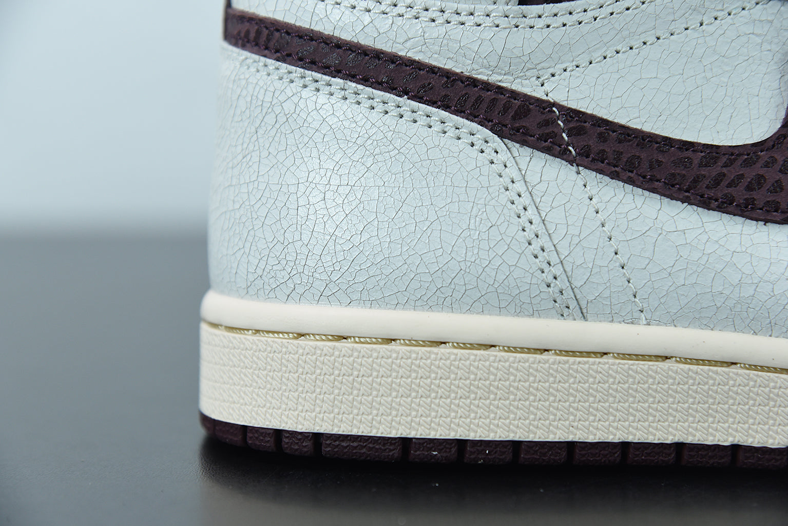 Nike Air Jordan 1 High Sail and Burgundy x A Ma Maniere