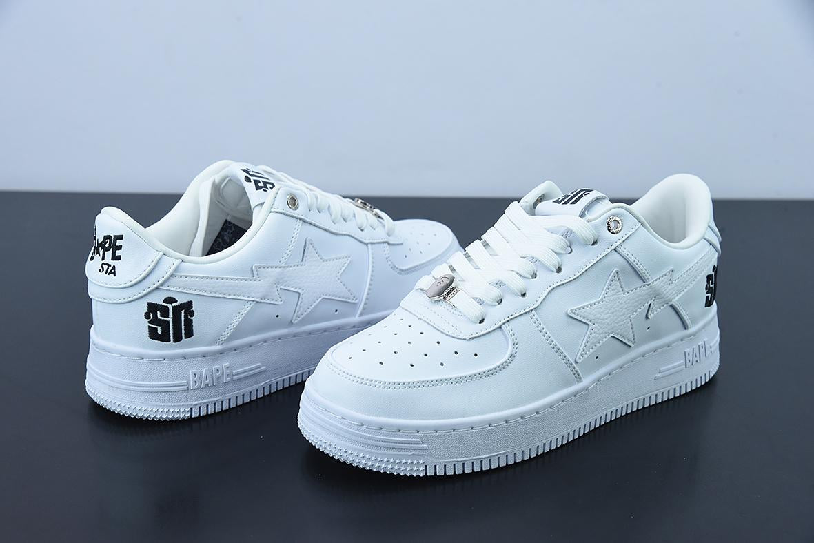 Bape Sta Low White Leather