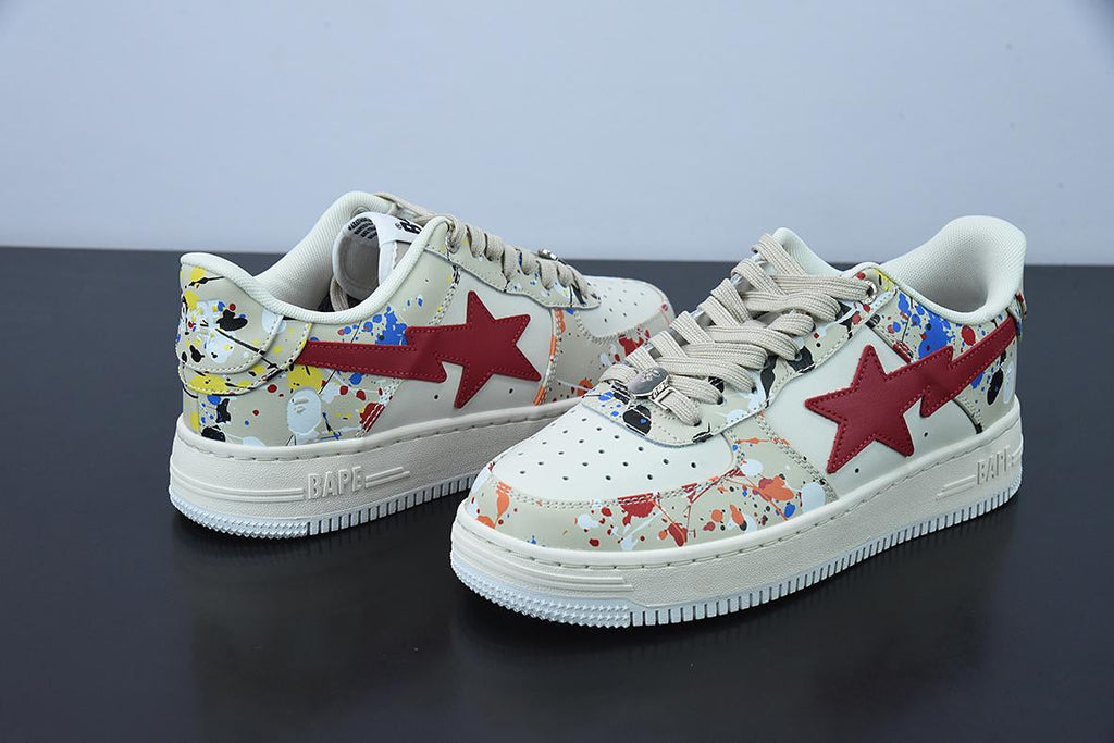 Bape Sta Low Paint Beige