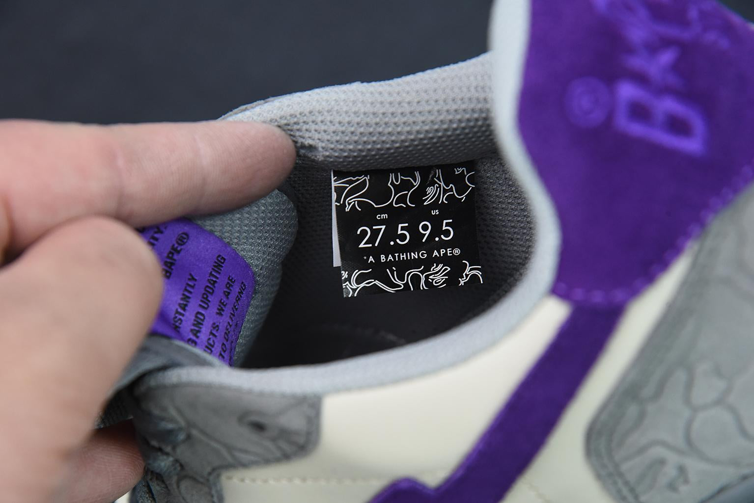 Bape Sta Mist Grey Royal Purple