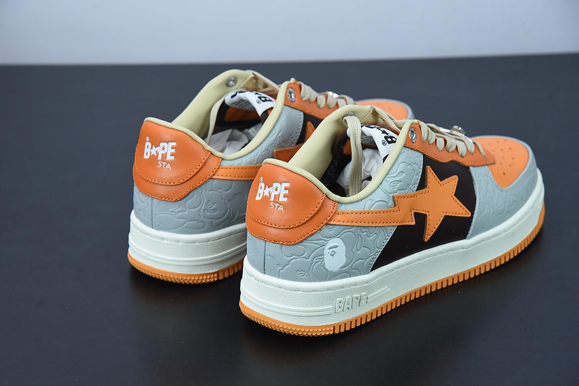 Bape Sta Low Grey Orange