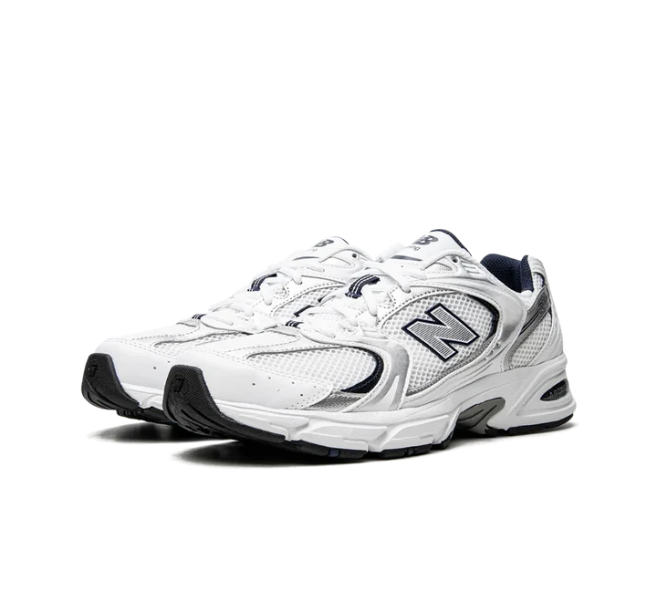 New Balance 530 White Silver Navy