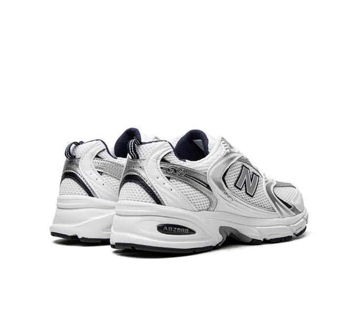 New Balance 530 White Silver Navy